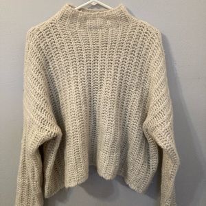 white aerie sweater